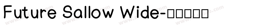 Future Sallow Wide字体转换